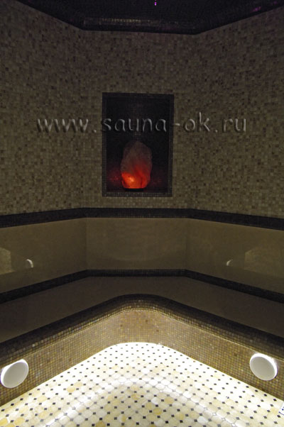 Светодиодная подсветка в турецкой бане
